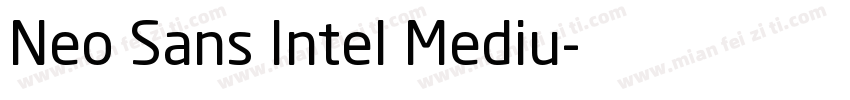 Neo Sans Intel Mediu字体转换